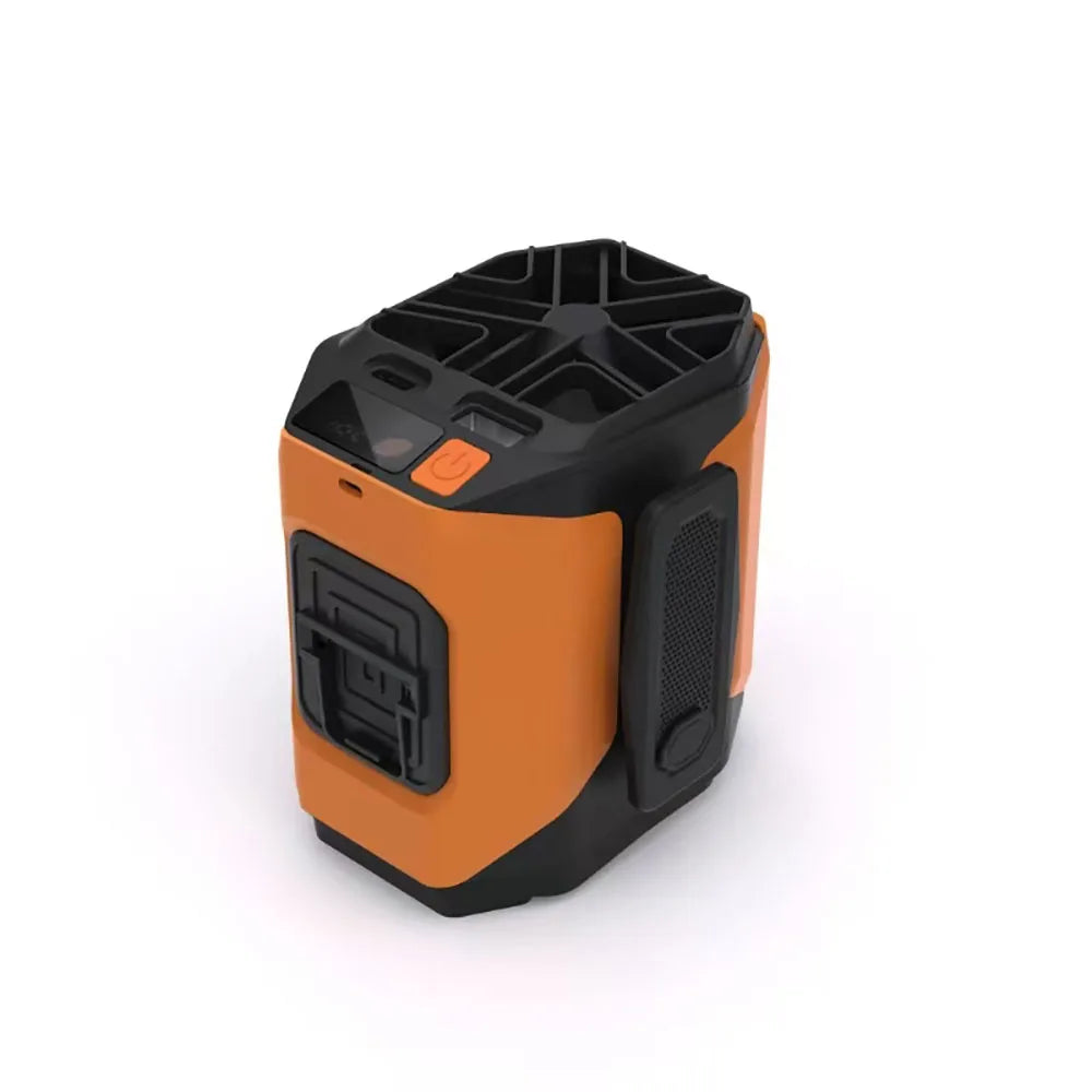 10000Mah Waist Fan Wearable Waist Fan 5-Speed Lightweight 40H Outdoor Hands-Free Cooling Work Site Travel Ooutdoor Long-Distance