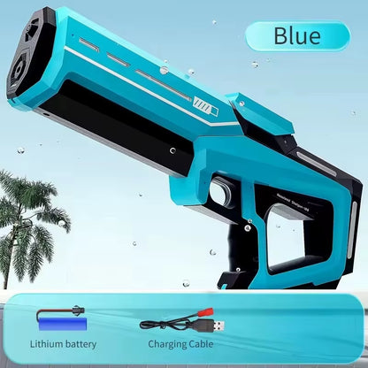 42Cm Electric Water Guns for Adults High Pressure Automatic Absorb Water Watergun Summer Outdoor Beach Pool Toys for Kids Gifts