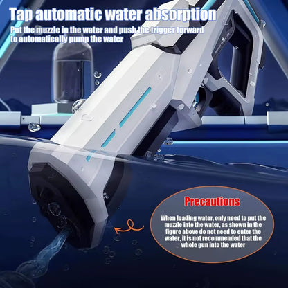 42Cm Electric Water Guns for Adults High Pressure Automatic Absorb Water Watergun Summer Outdoor Beach Pool Toys for Kids Gifts