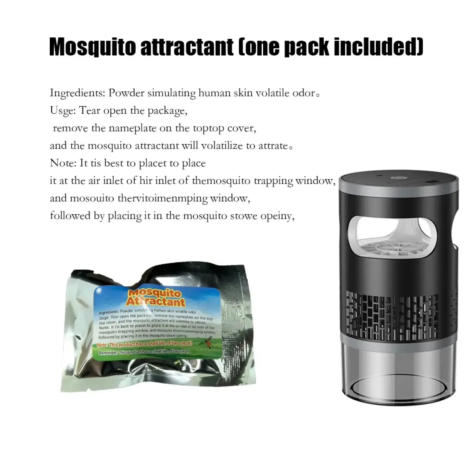 Indoor Insect Trap - Effective Suction & UV Light Catcher for Mosquitoes, Fruit Flies, Gnats & Moths - Quiet & Non-Zapper for Home.