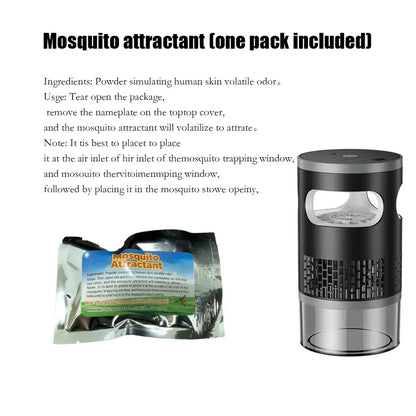 Indoor Insect Trap - Effective Suction & UV Light Catcher for Mosquitoes, Fruit Flies, Gnats & Moths - Quiet & Non-Zapper for Home.
