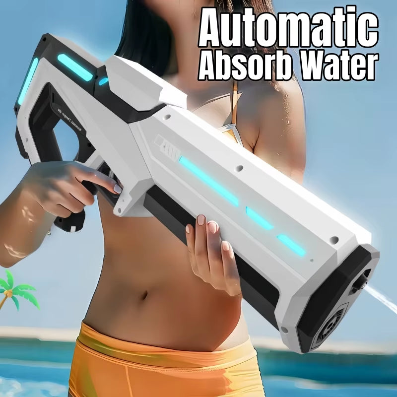 42Cm Electric Water Guns for Adults High Pressure Automatic Absorb Water Watergun Summer Outdoor Beach Pool Toys for Kids Gifts