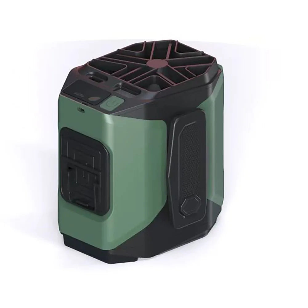 10000Mah Waist Fan Wearable Waist Fan 5-Speed Lightweight 40H Outdoor Hands-Free Cooling Work Site Travel Ooutdoor Long-Distance